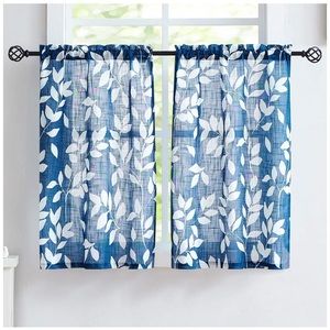 Navy curtains - 4 Panels